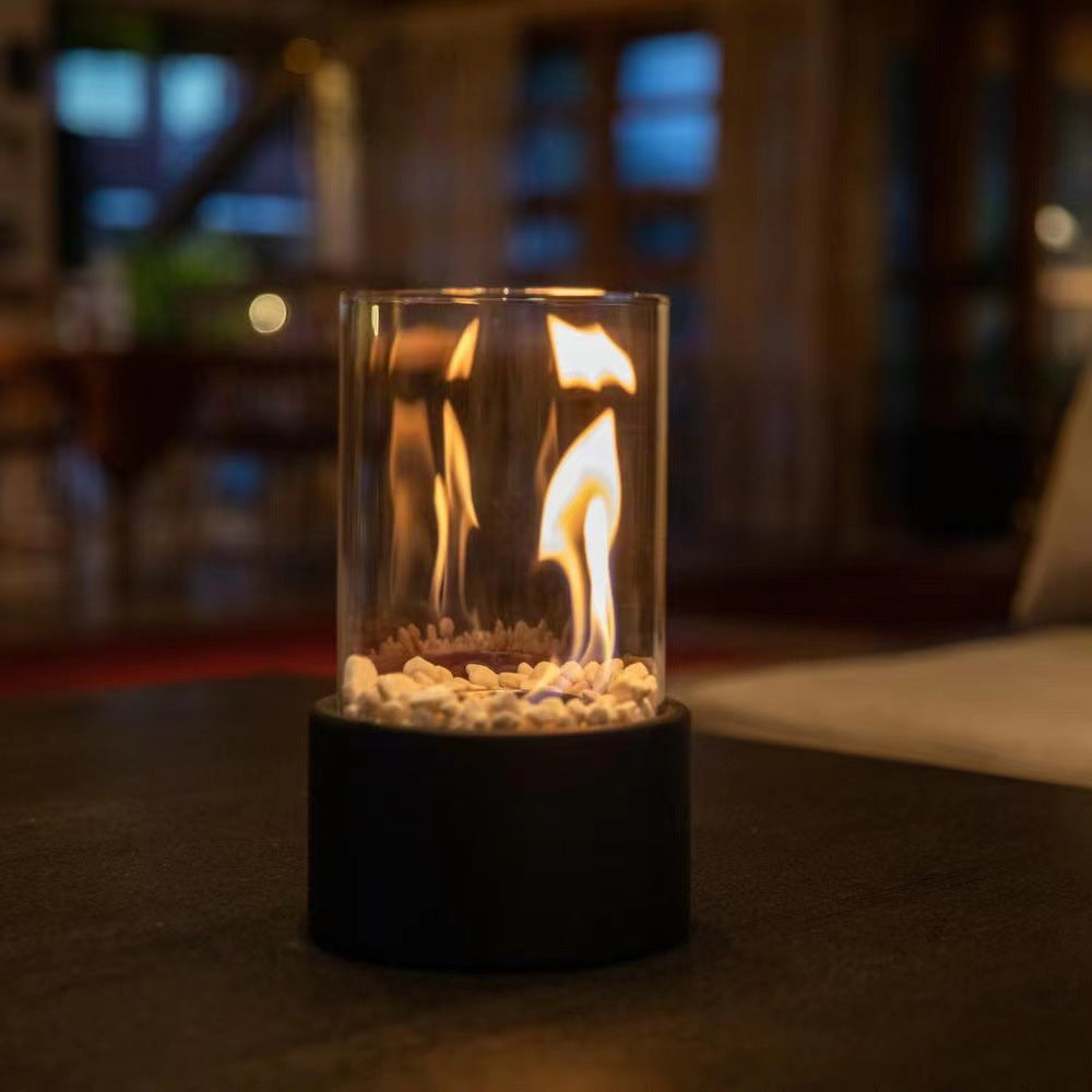 Portable Glass Alcohol Fireplace Lamp by HOMEESE™