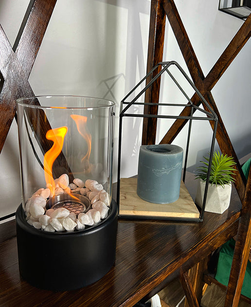 Portable Glass Alcohol Fireplace Lamp by HOMEESE™