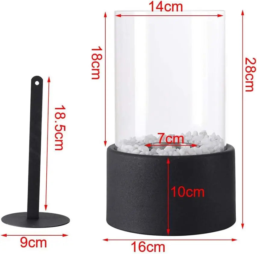 Portable Glass Alcohol Fireplace Lamp by HOMEESE™