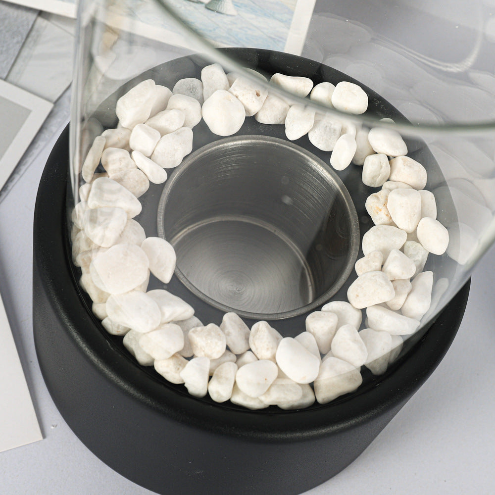 Portable Glass Alcohol Fireplace Lamp by HOMEESE™