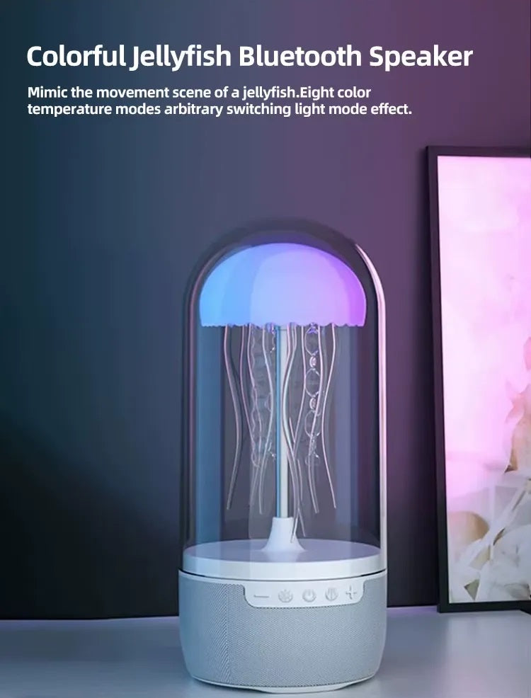 Jellyfish Lamp with Bluetooth Speaker and LED Lights by HOMEESE™