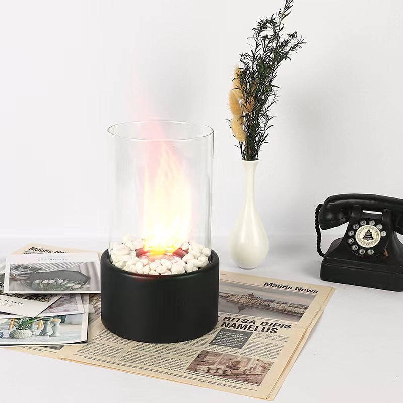 Portable Glass Alcohol Fireplace Lamp by HOMEESE™