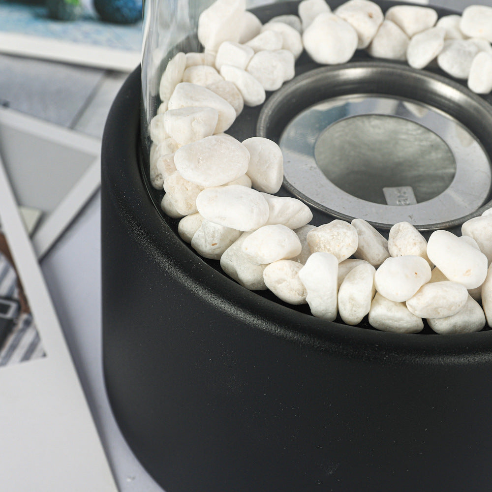 Portable Glass Alcohol Fireplace Lamp by HOMEESE™